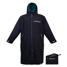 Two Bare Feet Weatherproof Packable Changing Robe & Travel Bag - Black / Sea Green